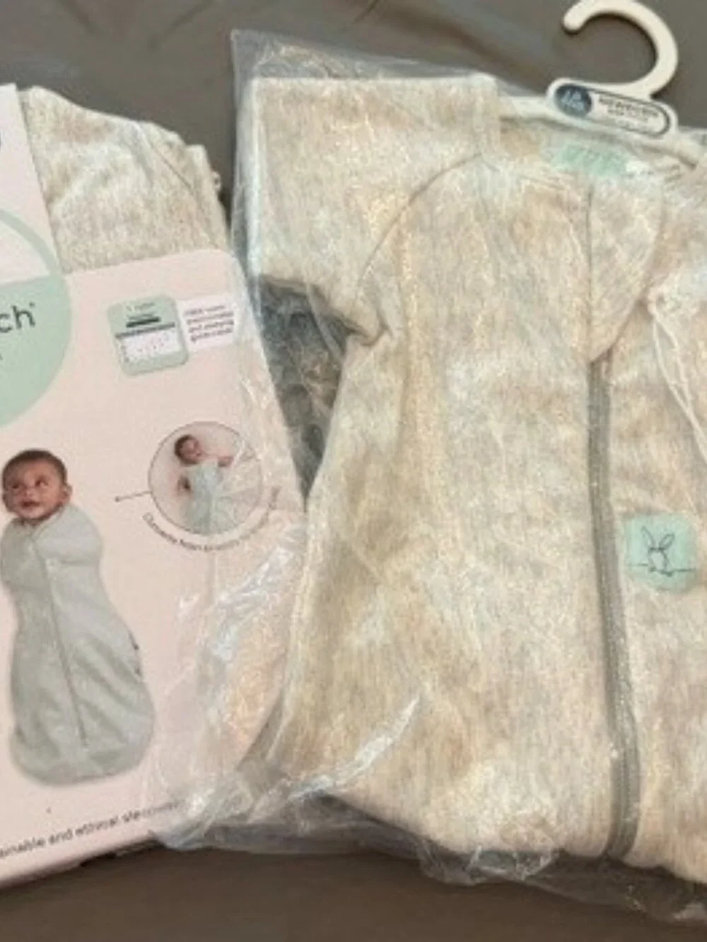 Organic Baby Swaddle and Pajama Bundle